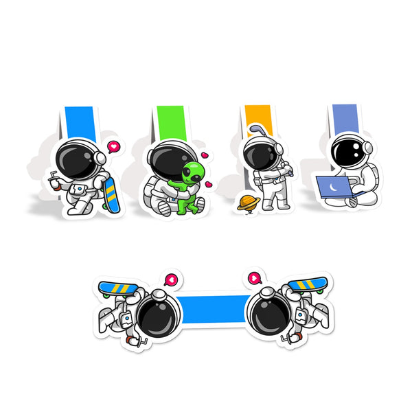 Rays Of Ink Magnetic Bookmarks | Set of 4 Magnetic Page Markers | Aesthetic Magnetic Bookmark | Page Markers for Stationery Lovers | Ideal Gift for Students, Adults and Book Readers