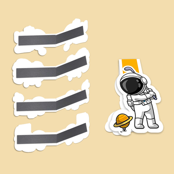 Rays Of Ink Magnetic Bookmarks | Set of 4 Magnetic Page Markers | Aesthetic Magnetic Bookmark | Page Markers for Stationery Lovers | Ideal Gift for Students, Adults and Book Readers