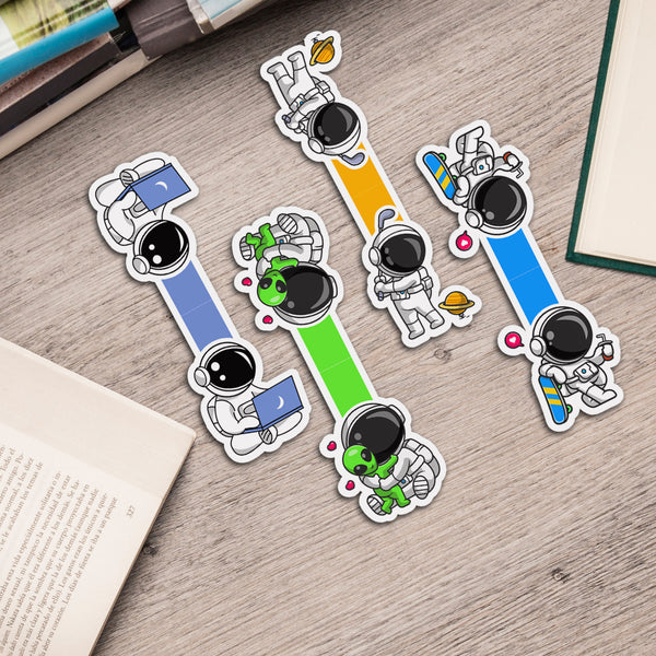 Rays Of Ink Magnetic Bookmarks | Set of 4 Magnetic Page Markers | Aesthetic Magnetic Bookmark | Page Markers for Stationery Lovers | Ideal Gift for Students, Adults and Book Readers