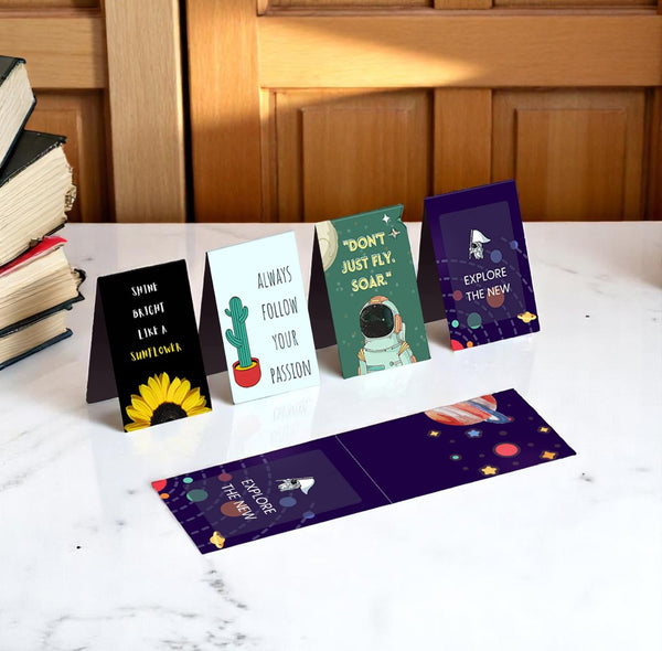 Magnetic Bookmarks For Bookworms / Magnetic Page Markers / Magnetic Page Clips with Positive Affirmations BookMarks_Bookworms