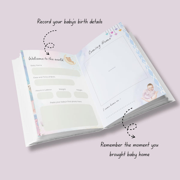 Rays Of Ink Pregnancy Journal for Mom to Be | Pregnancy Planner | 40 Week Journal for Expecting Moms with Stickers & Bookmark | Gift for New Moms - Track Baby Bump, Mood & Milestones