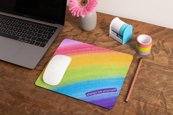 Rays Of Ink Printed Mouse Pad | Anti-Skid Mouse Pad for Laptops and Computers | Designer Printed Mouse Pad | Smooth Mouse Control (Design 11)