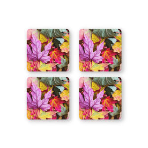 Rays Of Ink Printed Drink Coasters (Set of 4) | MDF Wood Material Coasters | Non-Slip Decorated Coasters for Home and Kitchen | Tea Coasters | Drink Coasters | (Square, Abstract 2)