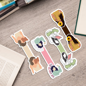 Rays Of Ink Magnetic Bookmarks | Set of 4 Magnetic Page Markers | Cute Shape Magnetic Bookmark | Page Markers for Stationery Lovers | Gifts for Women | Ideal Gift for Students, Adults and Book Readers