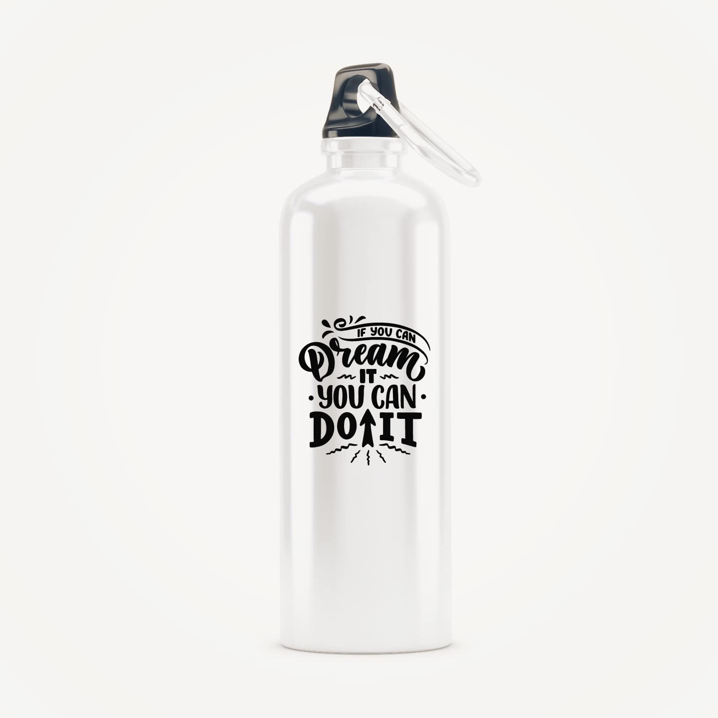 Rays Of Ink Inspirational Quote Steel Bottle BPA-Free/Printed Bottles/Customised Motivational Quote Bottle/Printed Sipper Bottles For Gym, Sports (Design 2)