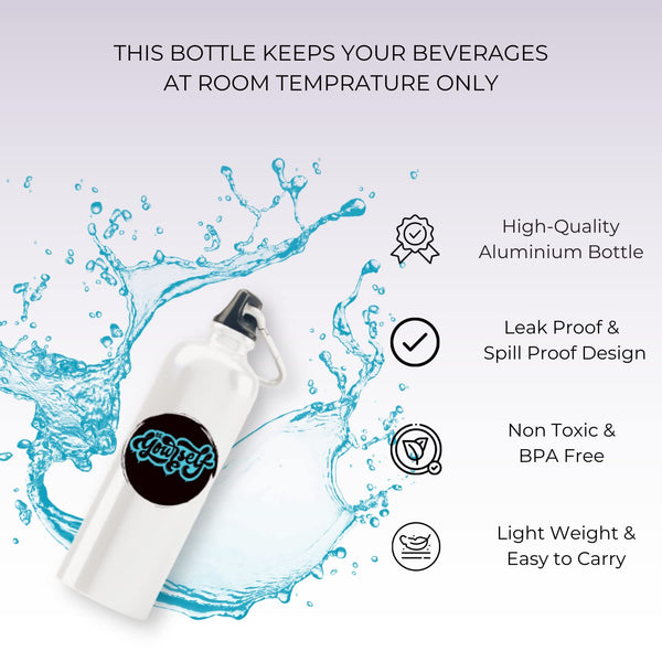 Rays Of Ink Inspirational Quote Steel Bottle BPA-Free/Printed Bottles/Customised Motivational Quote Bottle/Printed Sipper Bottles For Gym, Sports (Design 3)