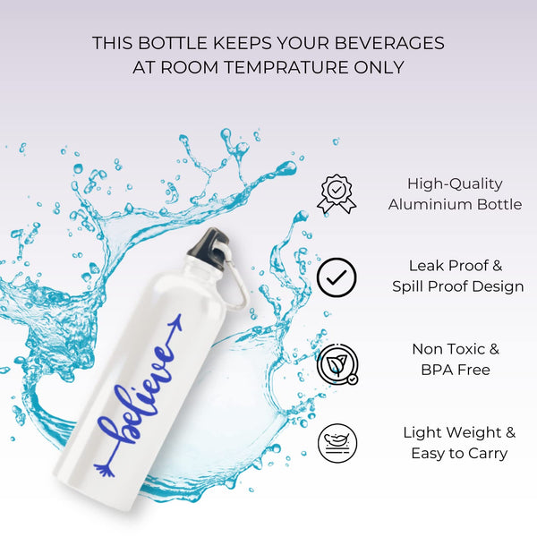 Rays Of Ink Inspirational Quote Steel Bottle BPA-Free/Printed Bottles/Customised Motivational Quote Bottle/Printed Sipper Bottles For Gym, Sports (Design 5)