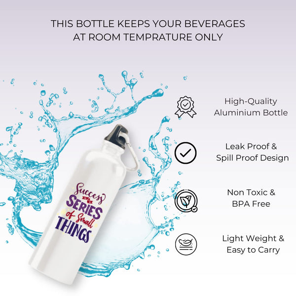 Rays Of Ink Inspirational Quote Steel Bottle BPA-Free/Printed Bottles/Customised Motivational Quote Bottle/Printed Sipper Bottles For Gym, Sports (Design 7)