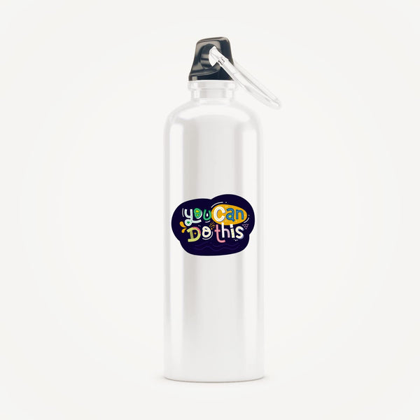 Rays Of Ink Inspirational Quote Steel Bottle BPA-Free/Printed Bottles/Customised Motivational Quote Bottle/Printed Sipper Bottles For Gym, Sports (Design 8)