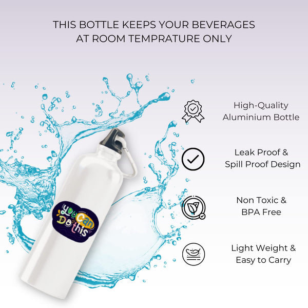 Rays Of Ink Inspirational Quote Steel Bottle BPA-Free/Printed Bottles/Customised Motivational Quote Bottle/Printed Sipper Bottles For Gym, Sports (Design 8)
