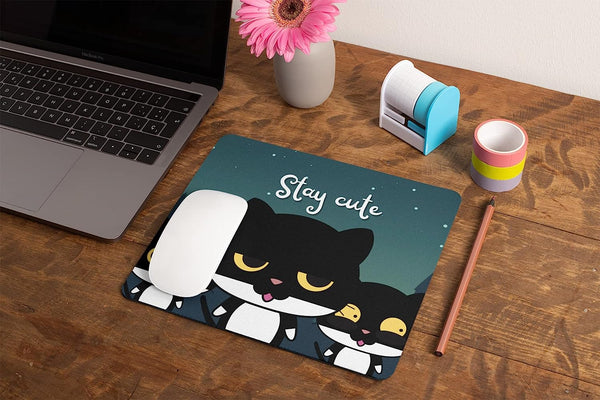 Rays Of Ink Printed Mouse Pad | Anti-Skid Mouse Pad for Laptops and Computers | Quote Printed Mouse Pad | Smooth Mouse Control (Design 2)