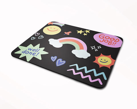 Rays Of Ink Printed Mouse Pad | Anti-Skid Mouse Pad for Laptops and Computers | Quote Printed Mouse Pad | Smooth Mouse Control (Design 8)