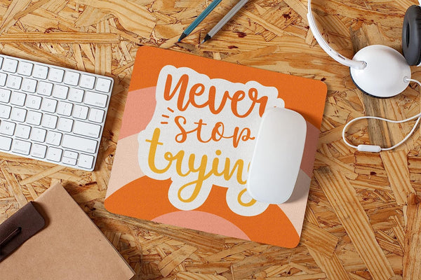 Rays Of Ink Printed Mouse Pad | Anti-Skid Mouse Pad for Laptops and Computers | Quote Printed Mouse Pad | Smooth Mouse Control (Design 9)