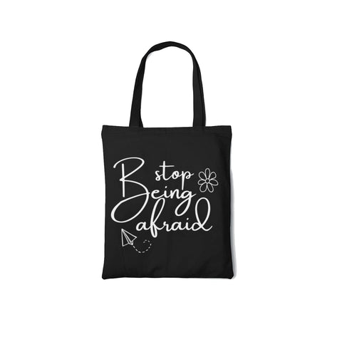 Rays Of Ink Women Black Quote Printed Canvas Tote Bag | Reusable Aesthetic Grocery Bags | Eco-Friendly Tote Bag for Work, Beach, Travel and Shopping Design 2