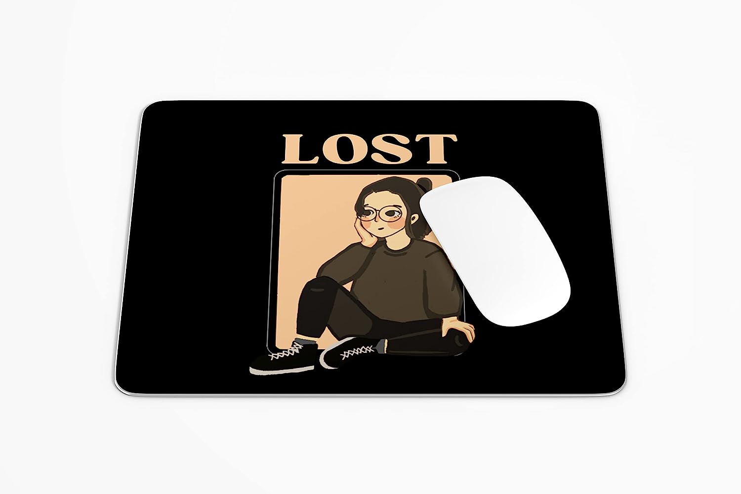 Rays Of Ink Mouse Pad for Women | Printed Mouse Pad for Girls | Anti-Skid Mouse Pad for Laptops and Computers (Style 5)
