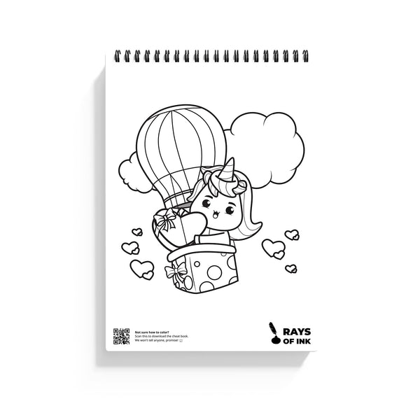 Unicorn Coloring Book For Kids | Ideal Gift For 4-9 Years Old | Fun Children's Coloring Book | Recycled 120 GSM Thick Paper