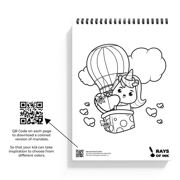 Unicorn Coloring Book For Kids | Ideal Gift For 4-9 Years Old | Fun Children's Coloring Book | Recycled 120 GSM Thick Paper