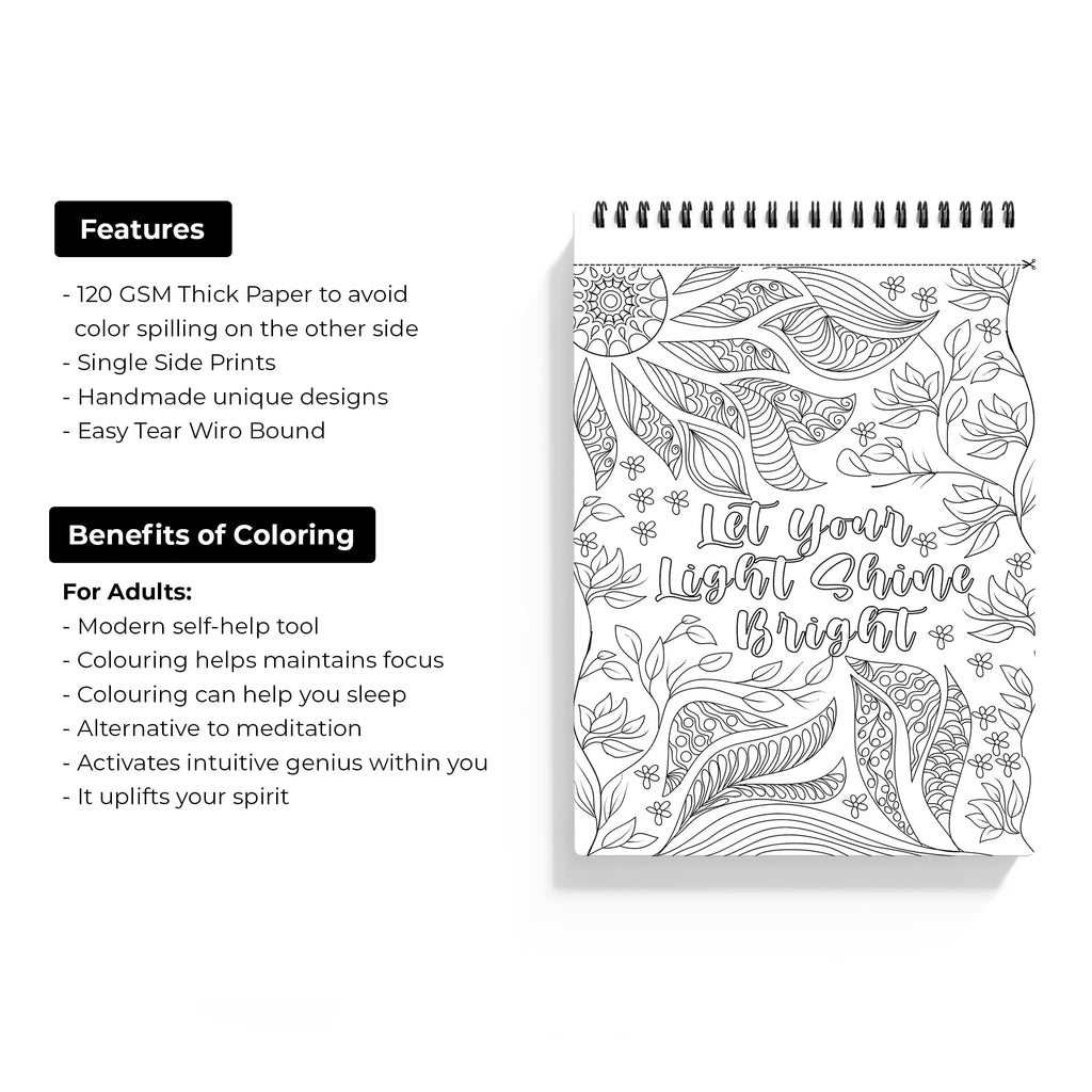 Adult Coloring Book and Journal: Color, Write, Relax [Book]